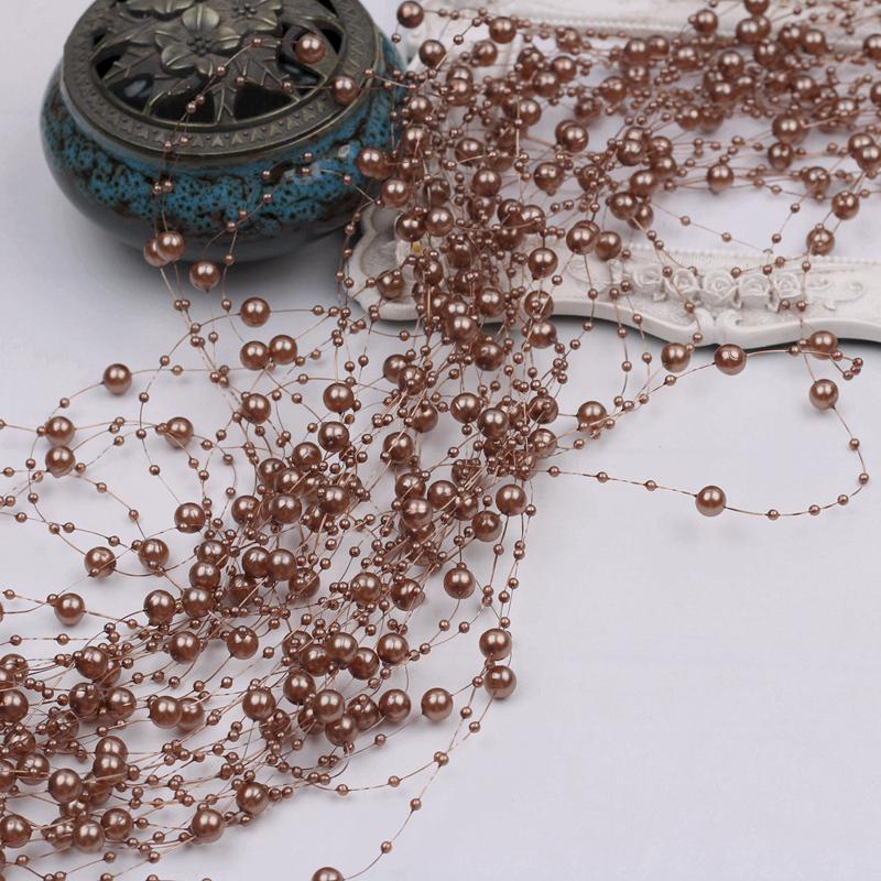 Faux Pearl Fringe Chain Artificial Pearls String DIY Handmade Jewelry Accessories Bridal Hair Accessories Bouquet Decor