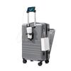 Yongsheng 20'' Front-Opening Suitcase with Universal Wheels, Password Lock & Large Capacity 24'' Zipper