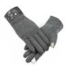 Warm Gloves New Rabbit Velvet Bow Outdoor Cycling Versatile Windproof and Cold Autumn and Winter Gloves