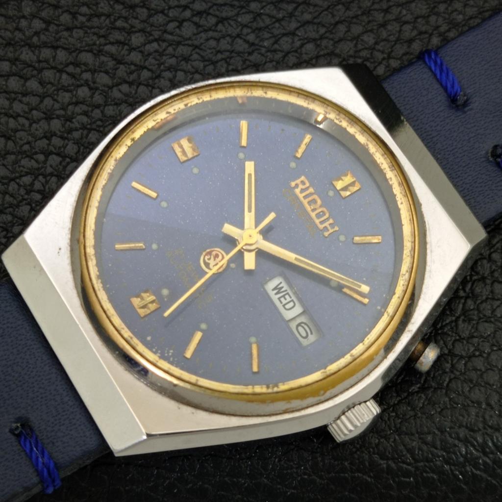 VINTAGE RICOH R31 AUTOMATIC JAPAN MENS ORIGINAL DIAL WATCH A707985-1