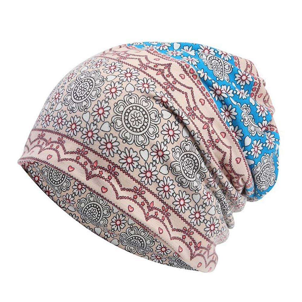 Soft Fabric Breathable Skullies Hat Stretch Turban Headwear Fashion Chemo Beanie Hat  Spring Summer