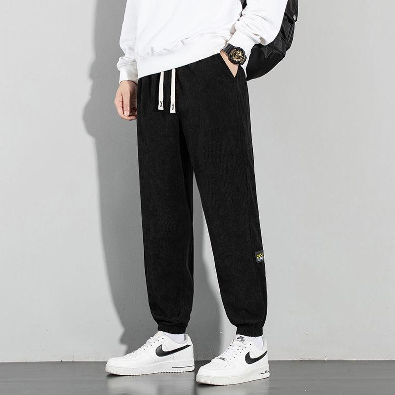 Herren 2024 Locker geschnittene Cord-Jogginghosen mit Bündchen - Frühlings-, Herbst-, Winter-Stil.