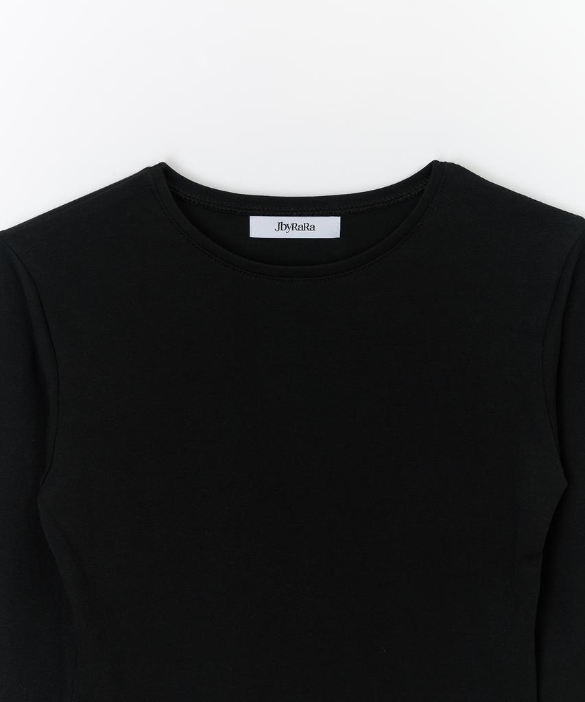 JBYRARA Crew Neck Slim Fit Signature T-Shirt_Black