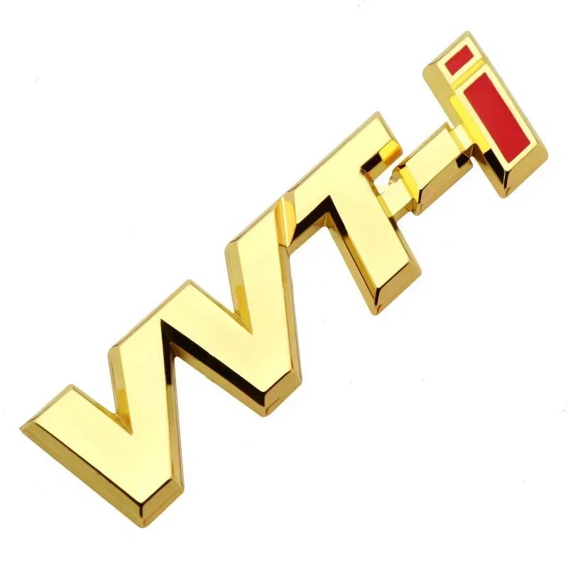 3D Metal VVTi Logo Letter Car Fender Emblem Rear Trunk Badge For Toyota Camry Corolla Yaris RAV4 Auris VVT I Sticker Accessories