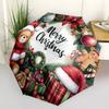 1 Stück Frohe Weihnachten! Automatisches Öffnungs-/Schließschirm mit faltbarem Design, 8-Speichen-Eisenrahmen, Outdoor-Schirm, Festliches Geschenk für Fans, Reisende, D