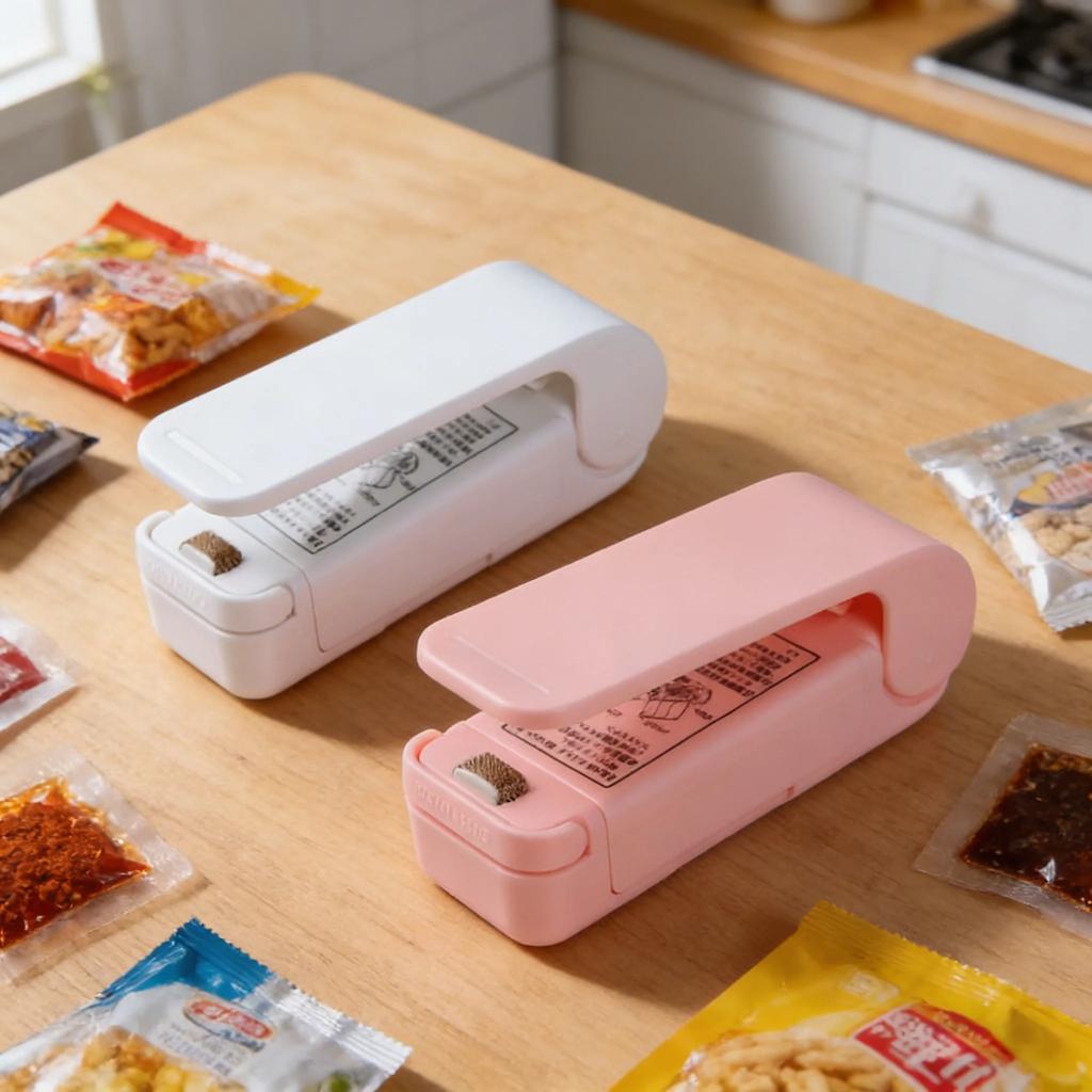 Mini Heat Sealing Machine Portable Food Bag Sealer Thermal Plastic  Sealer for Food Packaging Bags Kitchen Storage Sealing Tool