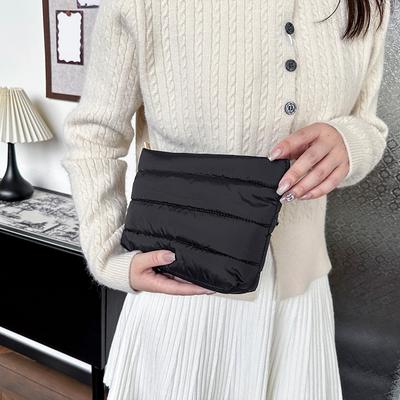 Modische Kosmetiktasche für Frauen Mädchen Lässige Clutch Handtasche Reise Make-up Pinsel Aufbewahrung Clutch Aufbewahrungsbeutel zur Organisation