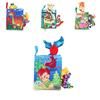 Bbsky Baby Tail Cloth Book 3d Tail Animal Cloth Book Tearable Cloth Book 0-1 Year Old Early Education Toy Book