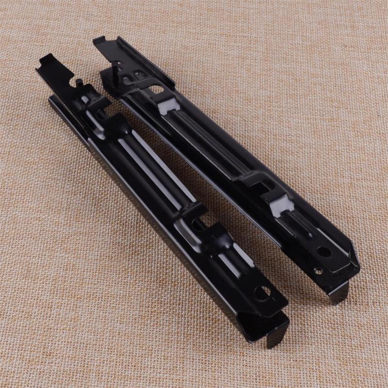 2PCS 2038801114 2038801214 Black Metal Car Bumper Face Bar Bracket 20.3x2.2x1.2 cm Fit for Mercedes Benz W203 C-Class