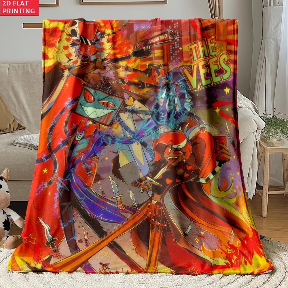 Anime Thin Flannel Blanket for Bedrooms,Living Rooms,Sofas Blankets,Offices,Lunch Breaks,Picnics,blankets Fluffy Blanket