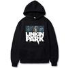 Vintage Linkin Park 2025 Tour Grafisk Huvtröja Vår och Höst Unisex Mode Casual Lös Tröja Män Kvinnor Fleece Långärmad Pullover