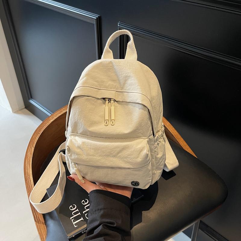 Backpack Women's Multi-use Single-shoulder Lightweight Solid Color Mini Backpack Sport Chest Bag