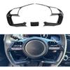 Korlot Carbon Fiber Interior Steering Wheel Cover Trim for Hyundai Tucson/Santa Cruz 2022-2024 for Elantra 2021-2025
