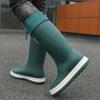Men's high top rain boots autumn and winter new waterproof anti slip rain shoes outdoors Garden work fashion casual water shoes