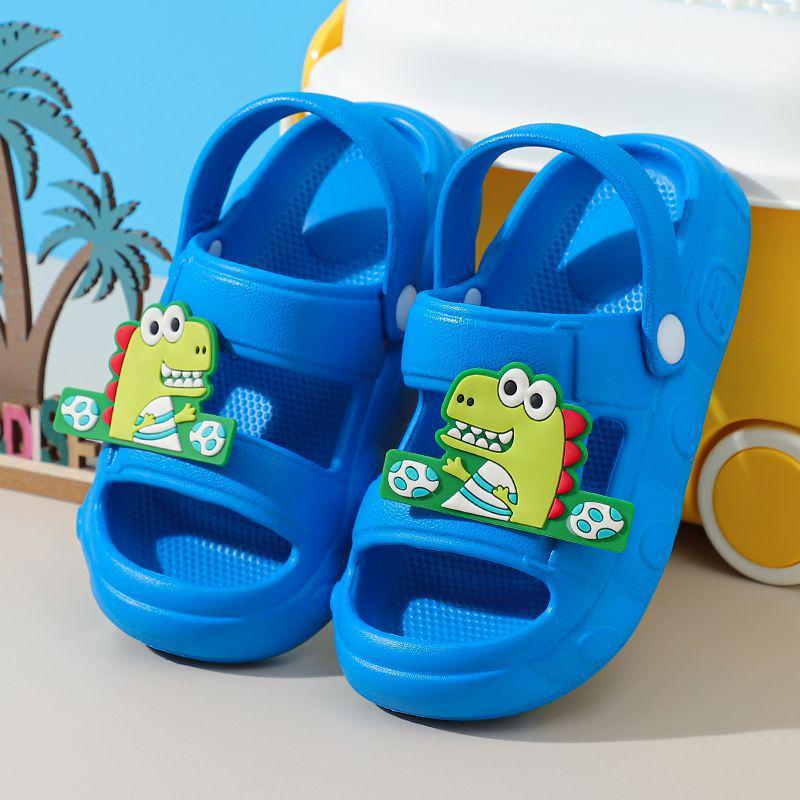 

2025 New Style Non-Slip Dinosaur Sandals for Boys - Outdoor & Home Use Size 28-29 (Foot Length ~17cm)