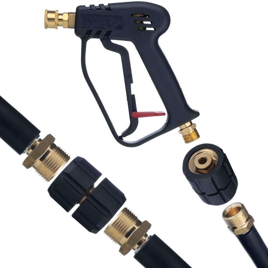 Adapter / swivel adapter for connecting pressure washer hoses 2x GW M22x1.5mm