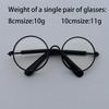 Lovely Vintage Round Cat Sunglasses for Pet Photos - Small Dog Cat Eye Wear Glasses Accessories with Reflection