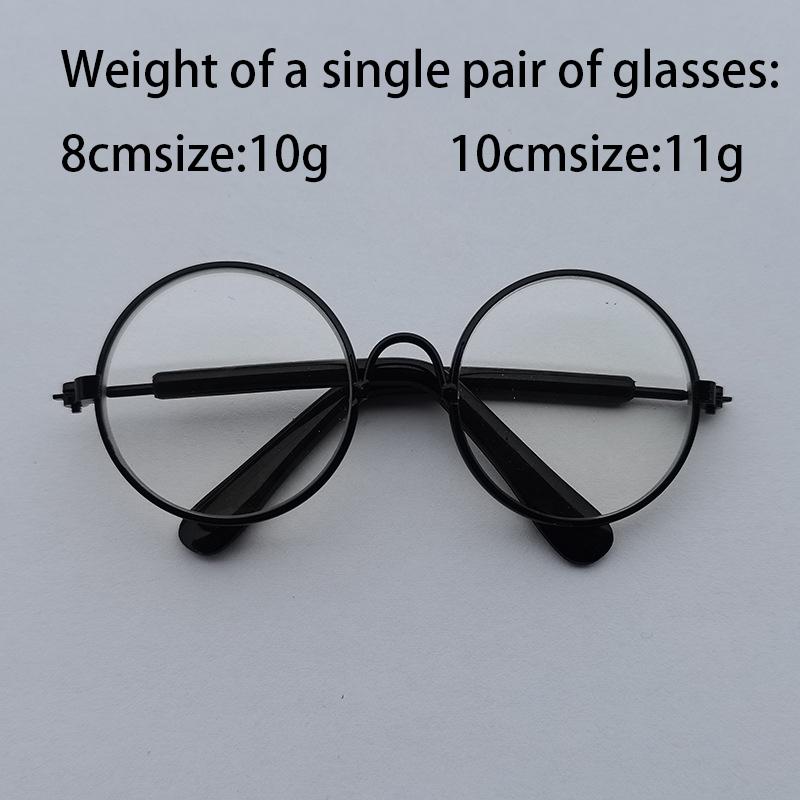 Lovely Vintage Round Cat Sunglasses for Pet Photos - Small Dog Cat Eye Wear Glasses Accessories with Reflection
