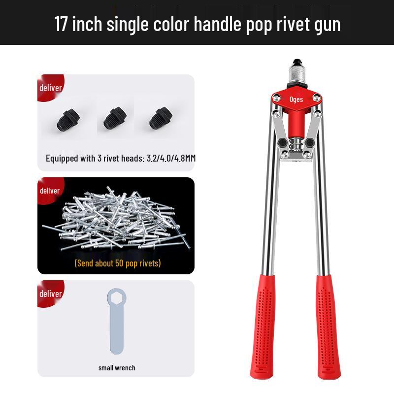 Aluminum Alloy Rivet Gun with Pliers for Household Manual Use