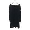 SNIDEL Long Sleeve Velor Knee-length Dress 1 Black SWFO225041 Women Used