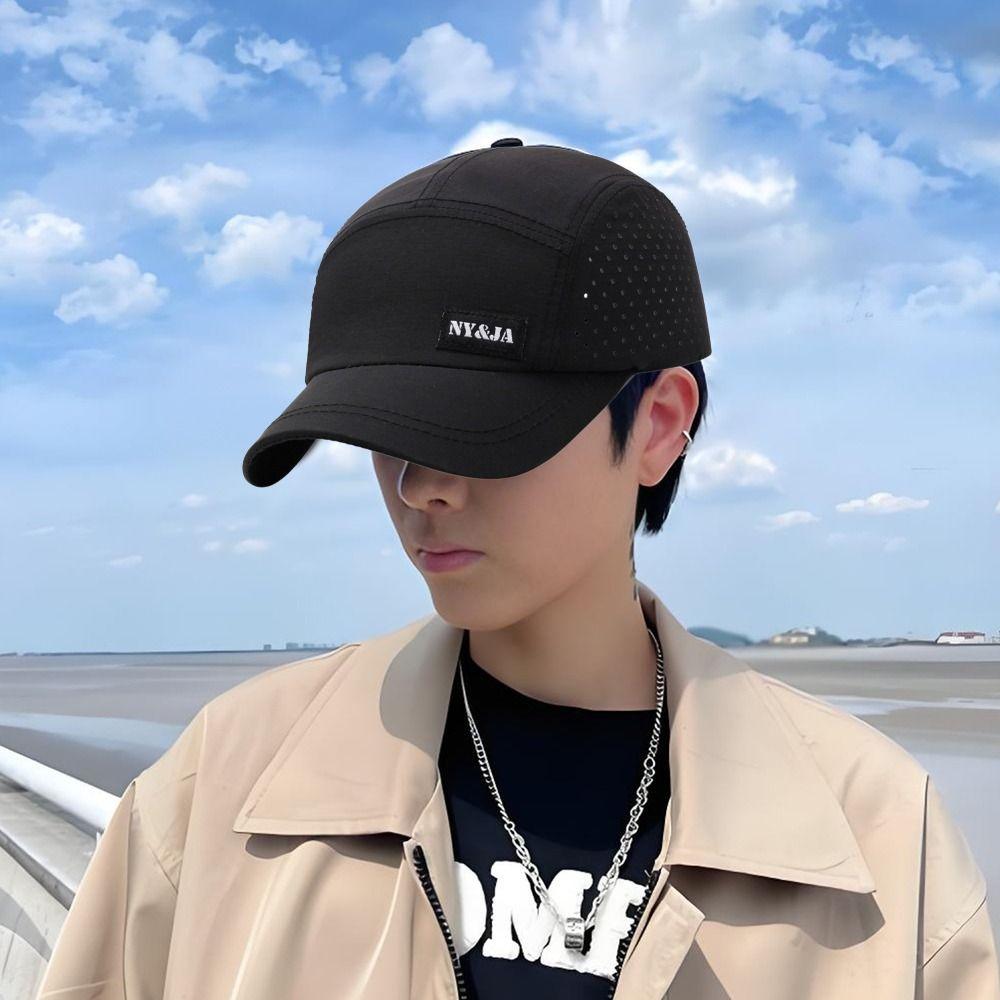 New Breathable Baseball Cap Lightweight Soft-Top Camping Hat Quick-Drying Sunscreen Cap Summer