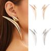 Exaggerated Bend Pointed Earrings Triangle Dangle Earrings Trend Stud Earrings  Women Girls
