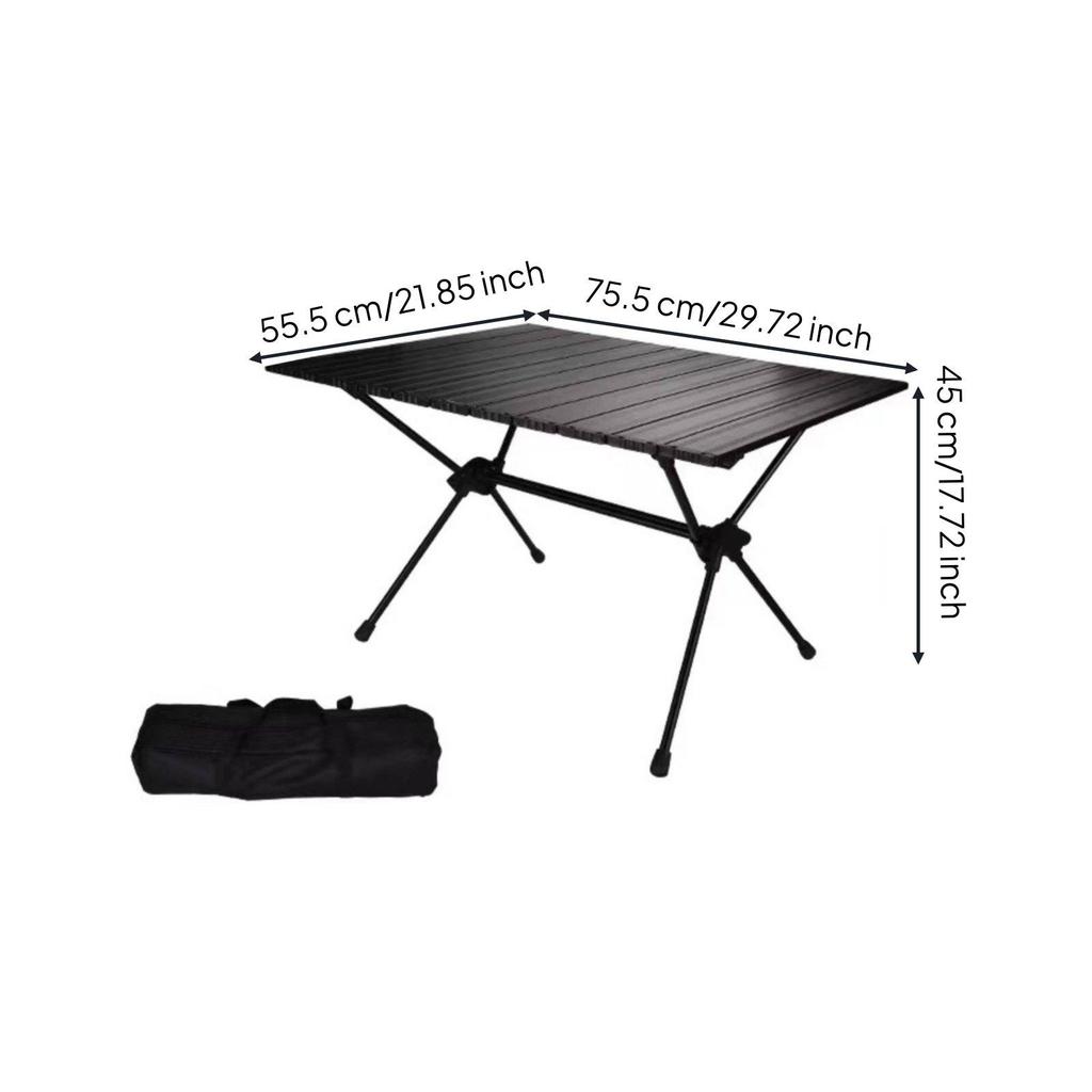 Portable Camping Table Stable Aluminum Folding Tool-Effortless Assembly