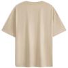 Calvin Klein Unisex Letter Logo Print Loose Round Neck Short Sleeve T-Shirt Unisex Tops Light-Khaki J400322ACI