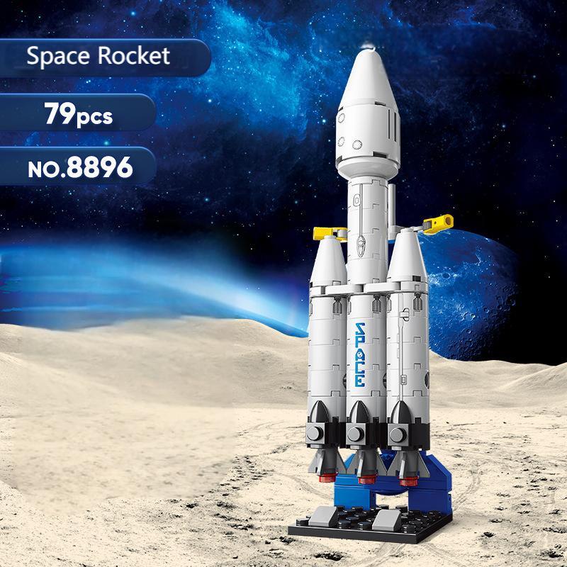 MOC Aerospaces Building Blocks Model Manned Rocket Craft Launch Center Space Spacecrafts Aviation City Bricks Kits Sets Ideas