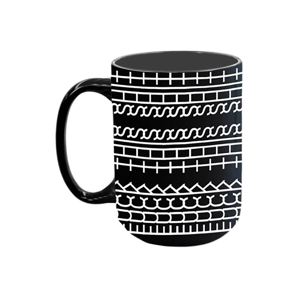This Hidden Message Coffee Mug  Creative New Ceramic Kitchen Fun Black Coffee Cup