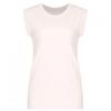 Shop   Round Slub Cotton Double Sleeve Tank Top Beige Dai Wsh 0519