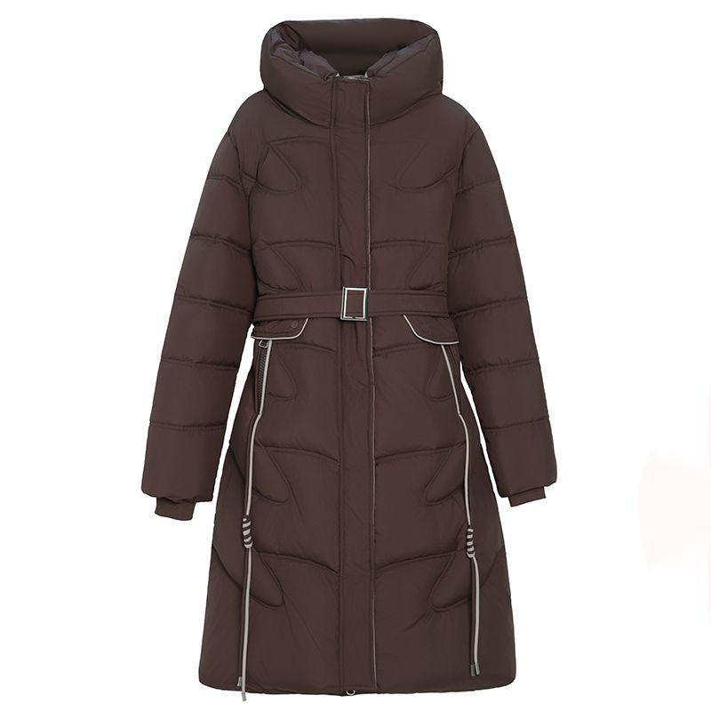 Iarnă Femei Palton Lung Pufos Jachetă Călduroasă Îngroșată Croială Slim Rezistentă la Vânt Îmbrăcăminte Exterioară de Modă Casual
