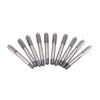 10pcs Machine Hand Threading Taps HSS Metric Machine Plug Thread Screw Tap Tool Set Spiral Point Straight Flute M10 M12