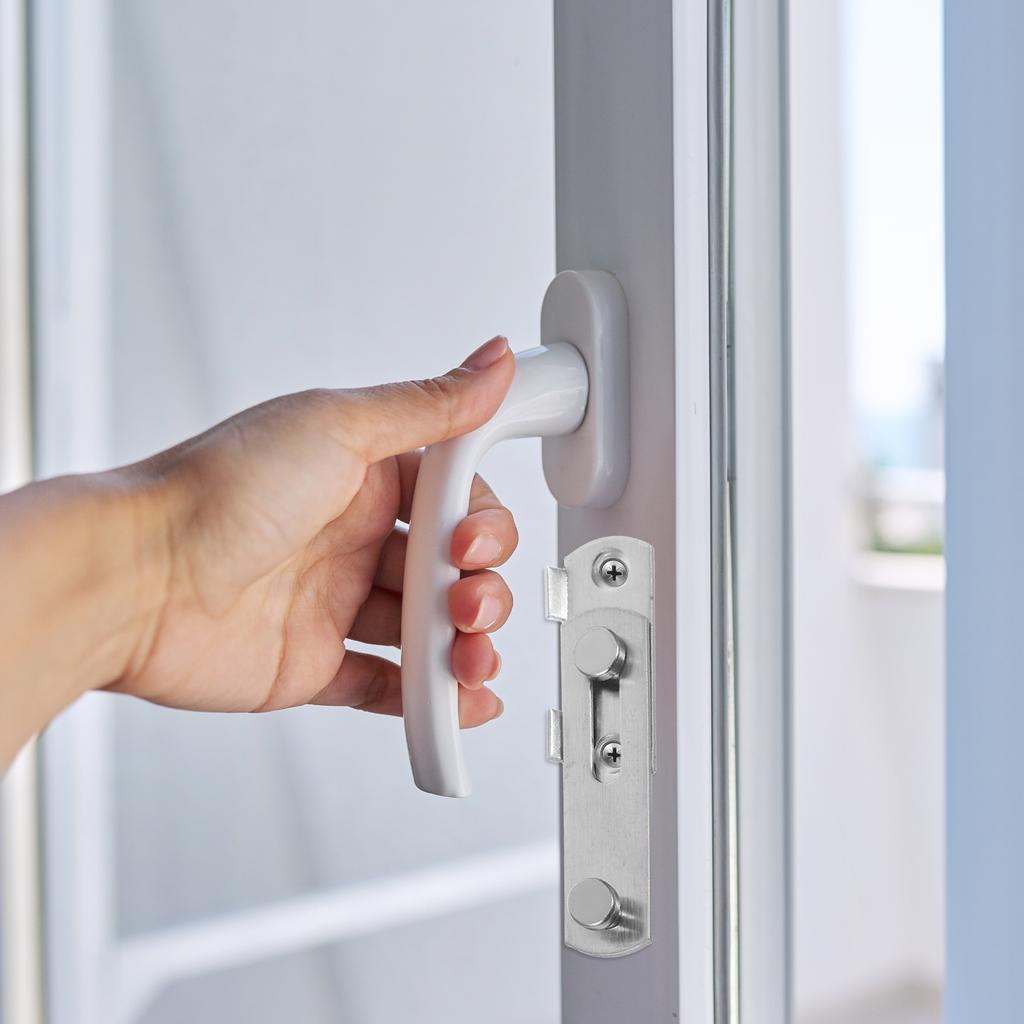 4pcs Sliding Barn Door Lock Stainless Steel Gate Latches Flip Latch Safety Door Bolt Lock Latch for Barn Door Cabinet Window