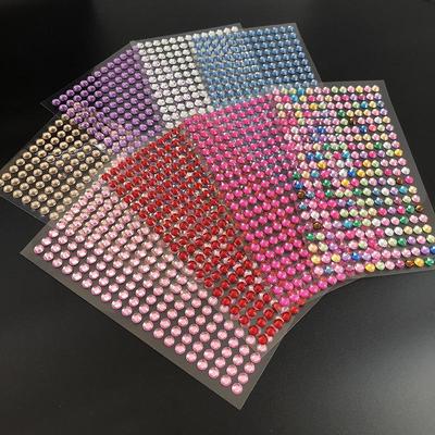 Crystal Rhinestone Stickers for DIY Decoration - Kids' Acrylic Stickers for Cars, Phones, Albums