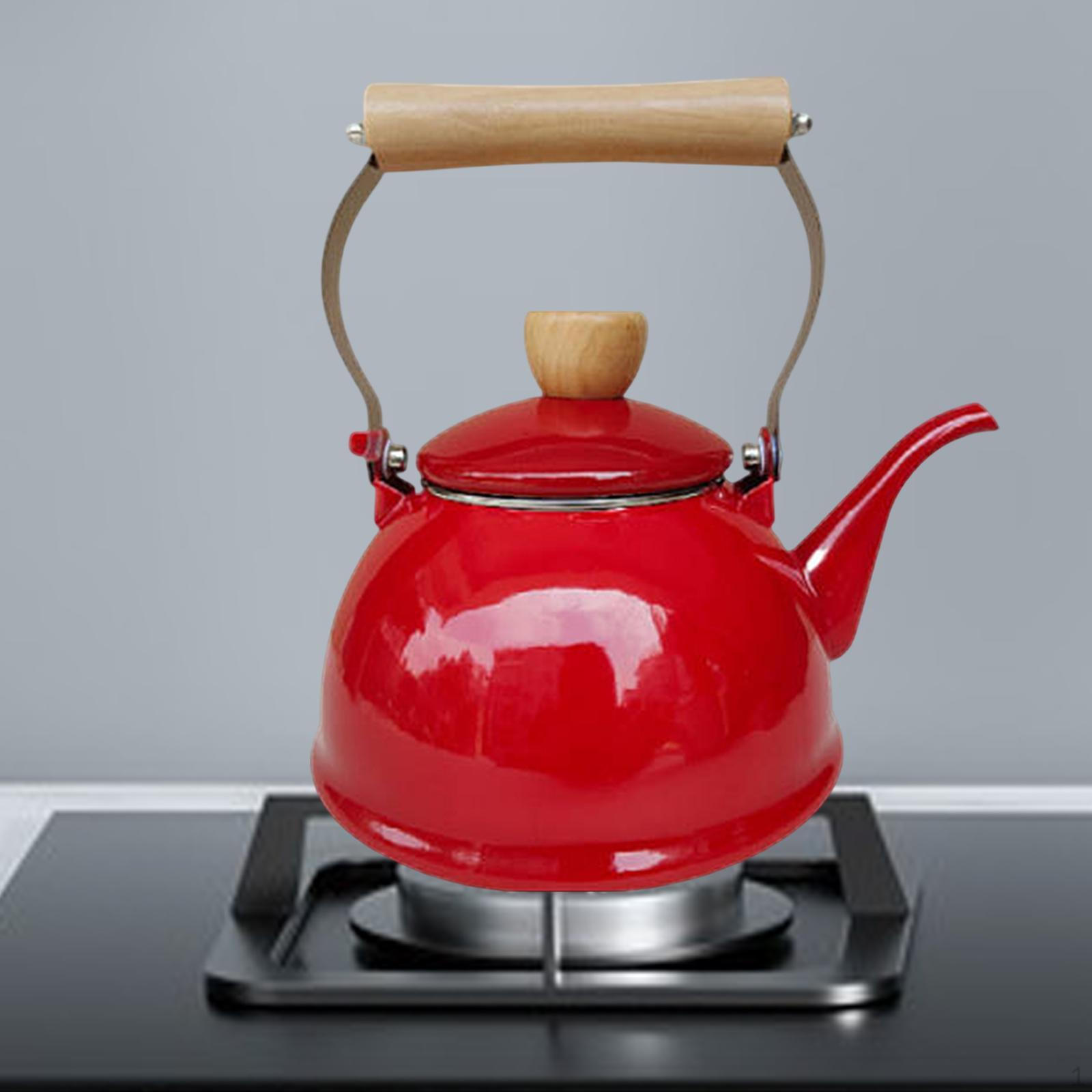 

Эмалированный чайник для чая, китайский чайник, 1,4 л, фарфоровый горшок для кофе, кемпинга