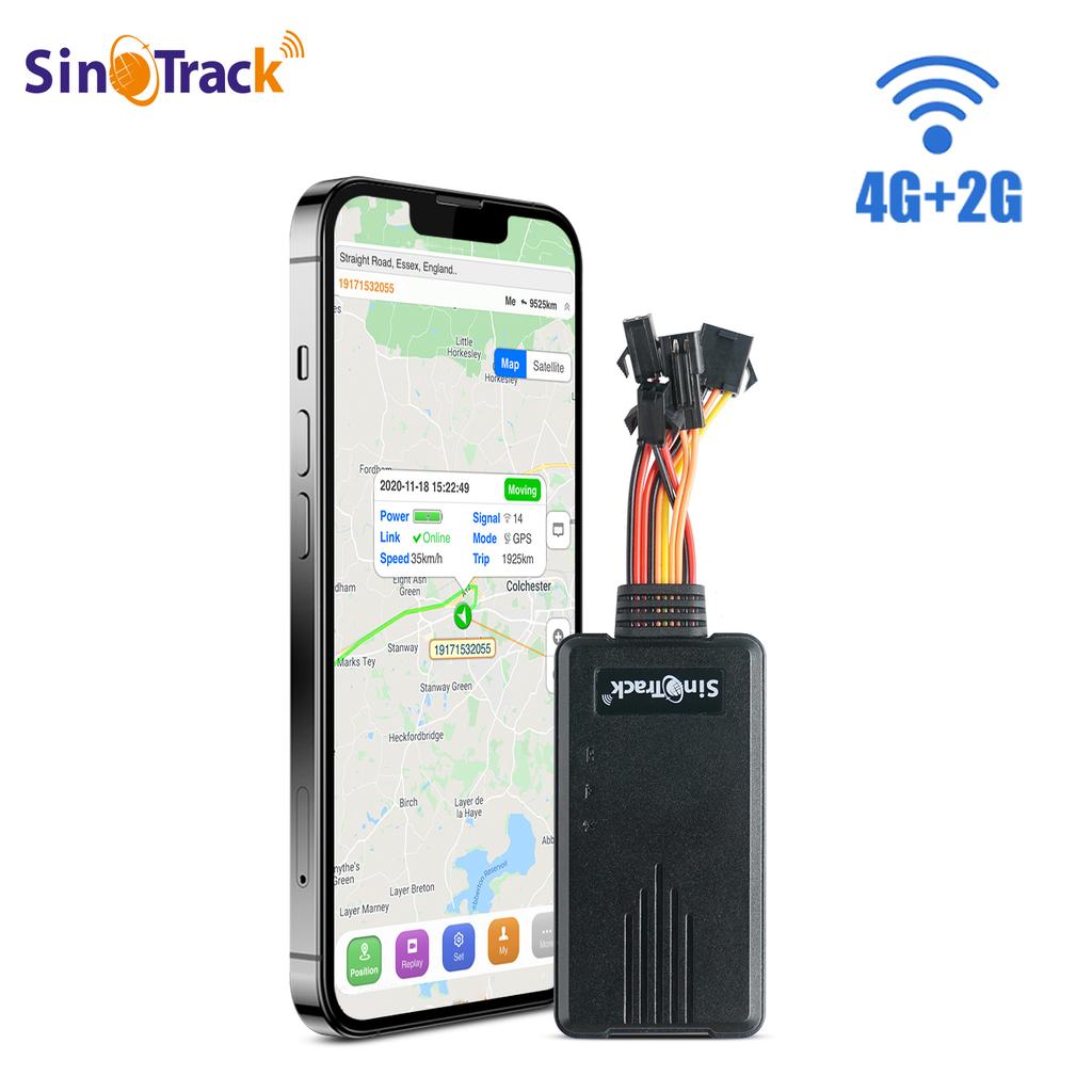 SinoTrack 4G GPS Tracker ST-906L for Car Motorcycle Vehicle Tracking Device with Cut Off Oil Power Free APP