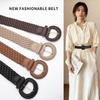 Hollow Out Retro Belt Round Bohemian Style Waistband Punk Weave Belt  Waist Accessories