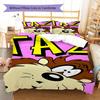 Tazmanian Devil Pattern Bedding,Quilt Set Quilt Cover Pillowcase Home Birthday Gift (1 * duvet cover + 2 * pillowcase, without core)