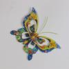 Hollow Out Colorful Metal Butterfly Wall Art Decoration Garden Ornament Outdoor Indoor Iron Sculpture Wall Hanging Decor
