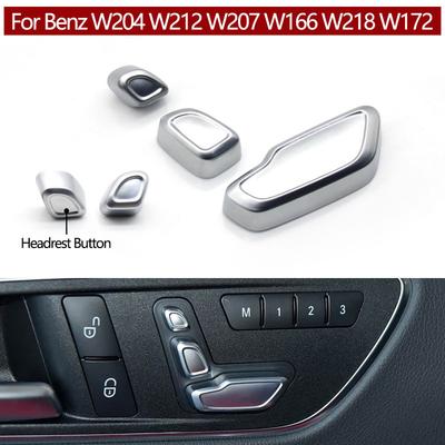Auto Vordersitz Kopfstütze Verstellung Schalter Knopf Abdeckung Für Benz A B C E ML GL GLE GLK CLS W204 W207 W212 W166 X204 W218 W117