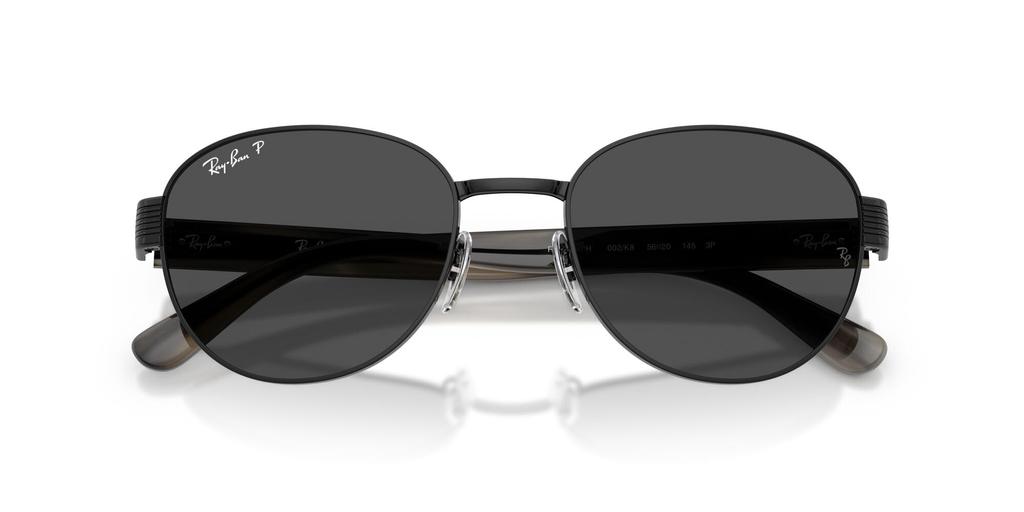 BLACK POLAR DARK Ray-Ban sunglasses, GREY, 54mm, 002/K854 0RB3766CH, polarized.