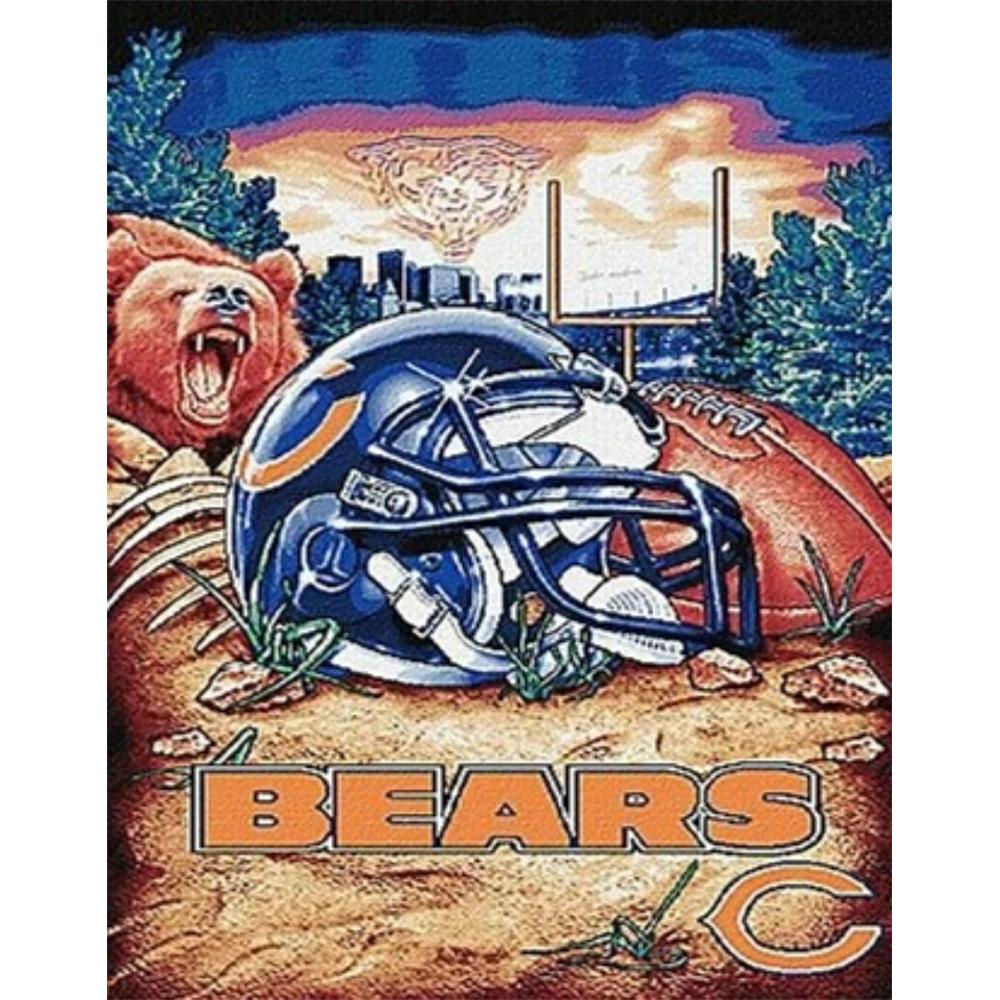 5D Diy Diamantová malba Výšivka křížkovým stehem Mozaika Americký fotbal Plný kulatý vrták Dekorace domu Nástěnné umění Dárek