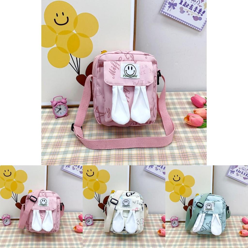 Trendy Korean Canvas Crossbody Bag For Women Stylish Cute Small Purse In Pink Green White Purple And Black