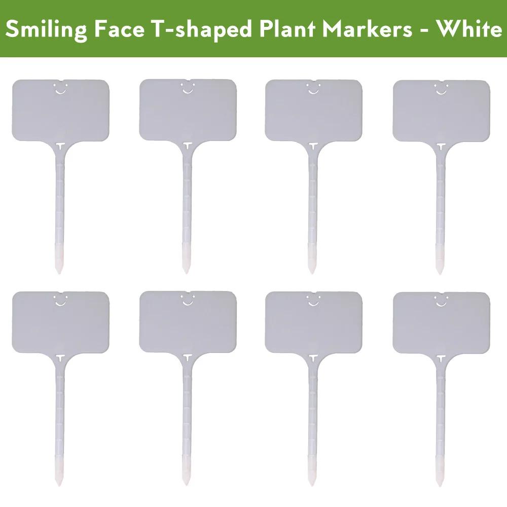 

55PCS T-shaped Plastic Plant Label Waterproof Reusable Flower Vegetable Herbal Potted Classification tag Garden Nursery Sign