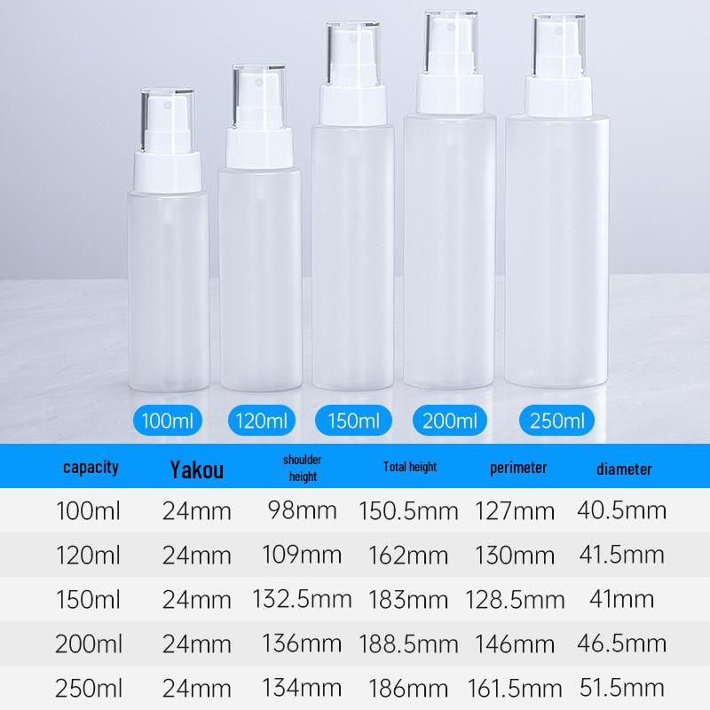 "100ml Frosted Gold-Plated Fine Mist PET Spray Bottle for Toner"