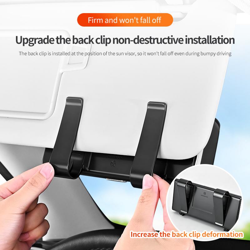 New Car Visor Glasses Case Premium ABS Flocking Inner Auto Glasses Organizer Storage Case Anti-Scratch Eyeglasses Protection Box