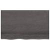 VidaXL Dessus de bureau gris foncé 80x50x4 cm bois chêne traité 3156420