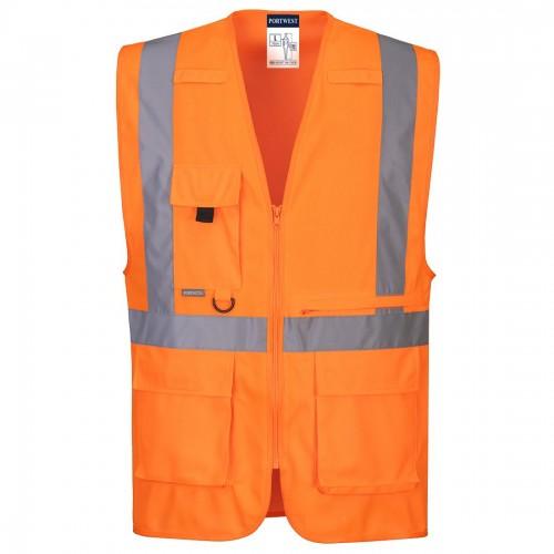 

Portwest Mens Executive Pocket Hi-Vis Vest S помаранчевий