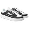 Armani Exchange Leather Lace-Up Round Toe Low-Top Sneakers Men sneakers Black XUX256XV952S277